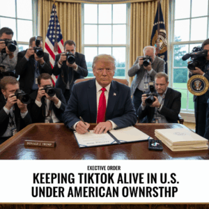 Trump Signs Executive Order to Keep TikTok Alive in U.S. Under American Ownership