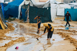 Flooded Displacement Camps Heighten Crisis for Palestinians During Ramadan