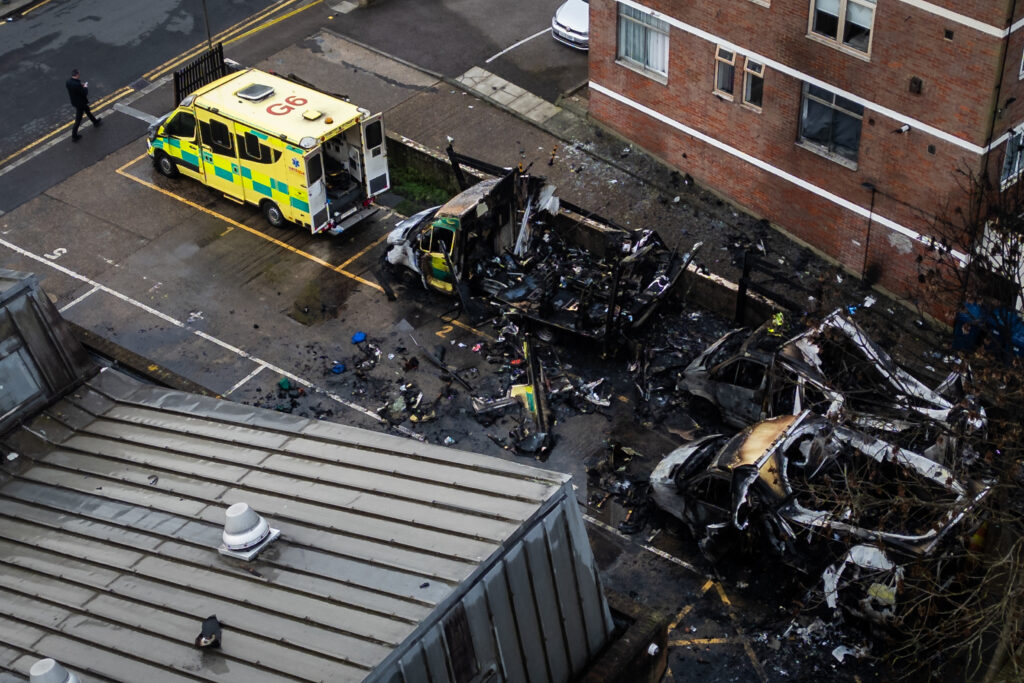 London Police Investigate Arson Attack on Jewish Community Ambulances as Hate Crime