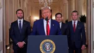 President Trump Declares US Will Shape Selection of Future Iranian Leadership