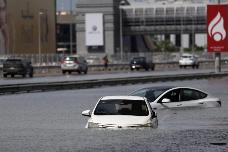 Flash Floods Cause Major Travel Disruptions Across Dubai After Torrential Overnight Rain