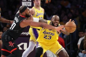 Lakers Upset Rockets in Playoff Opener Despite Durant Absence