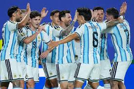 Messi hat-trick equals scoring record as Argentina dazzle against Algeria
