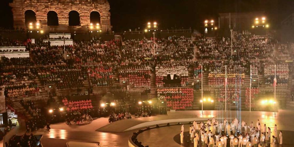 Italy Bids Farewell to Winter Olympics With Historic "Beauty in Action" Finale in Ancient Verona Arena