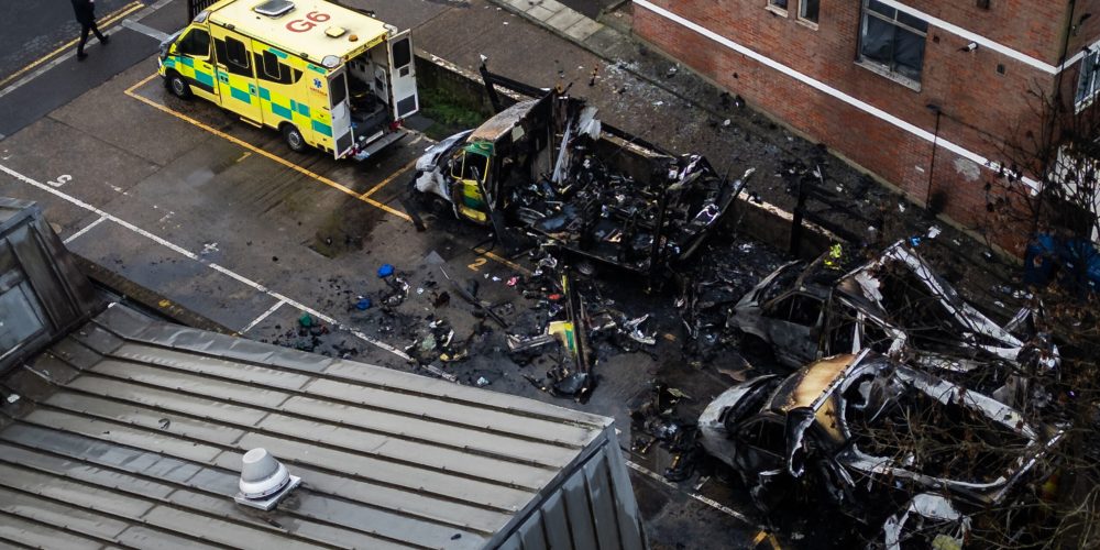 London Police Investigate Arson Attack on Jewish Community Ambulances as Hate Crime