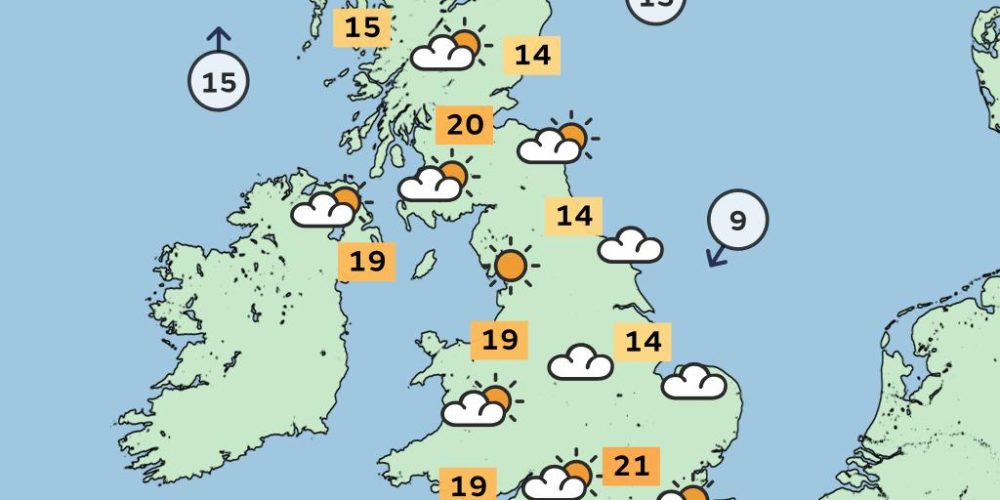 UK Weather Update: Record Heat Forecast for April as Storm Dave Approaches With High Winds