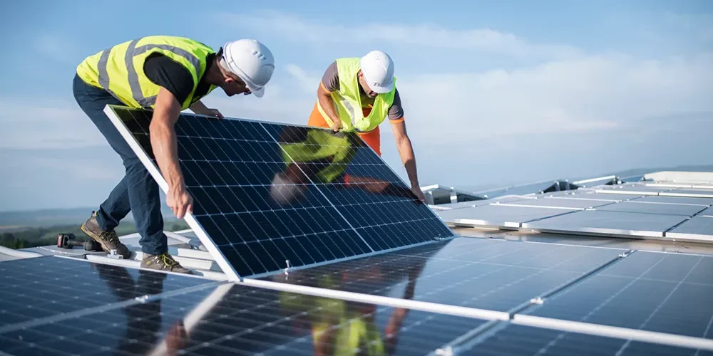 UK rolls out national plan to train workers for booming clean-energy sector.