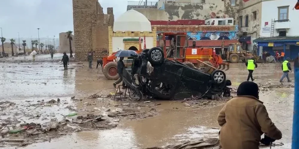 Morocco Emergency Teams Evacuate Thousands as Heavy Floods Wreak Havoc