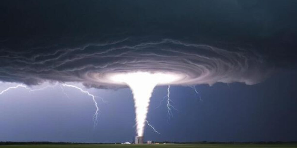 Dramatic Footage Captures Nighttime Tornado in Indiana Illuminated by Lightning