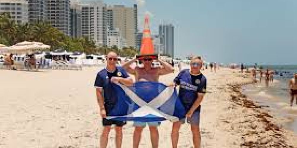 Tartan Army land Miami